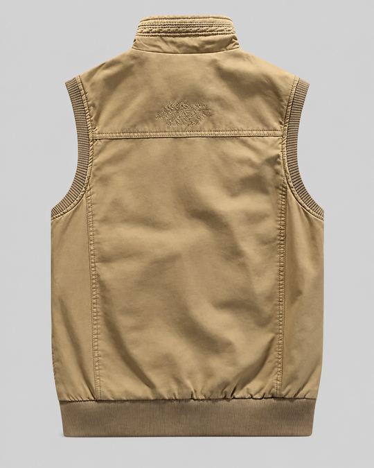 Gilet da uomo senza maniche multifunzionale con tasche pratiche