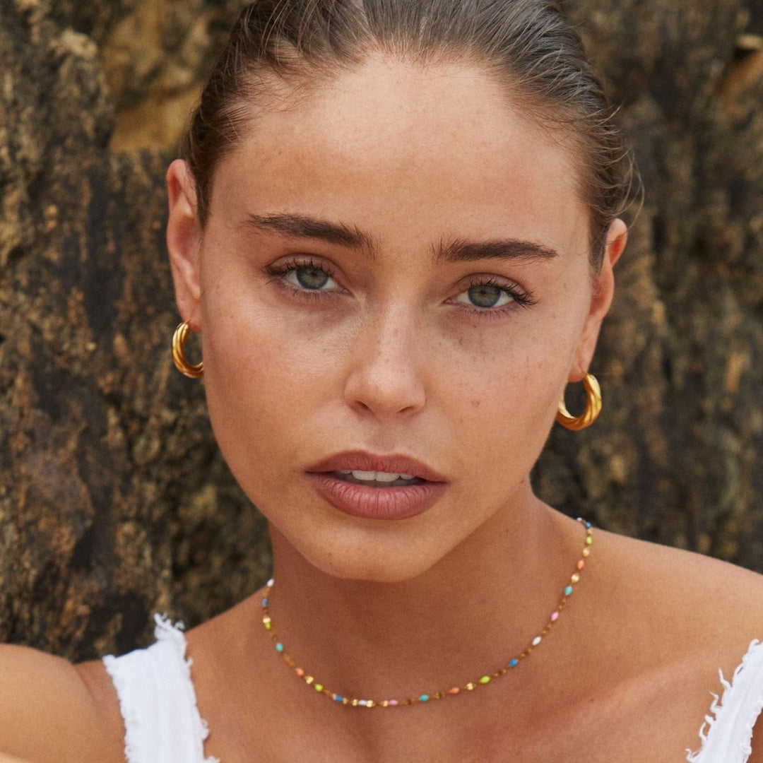 Choker Halskjede Flerfarget Trendy Design for Motebevisste 1