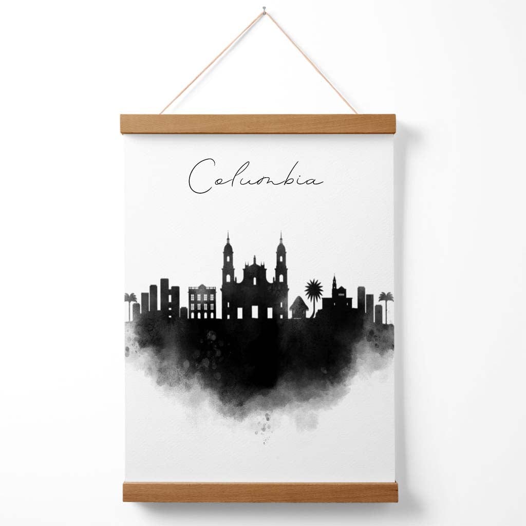 City Poster Columbia Watercolor Design 3