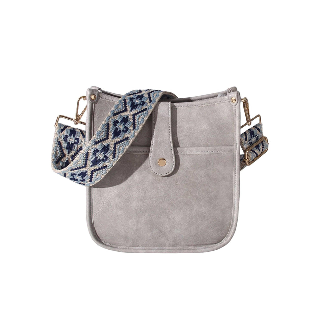 Crossbody Veske Dame Vegansk Skinn med Gitarsnor Justerbar Stropp 8
