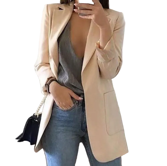 Dame Blazerkåpe Lang Stil 0