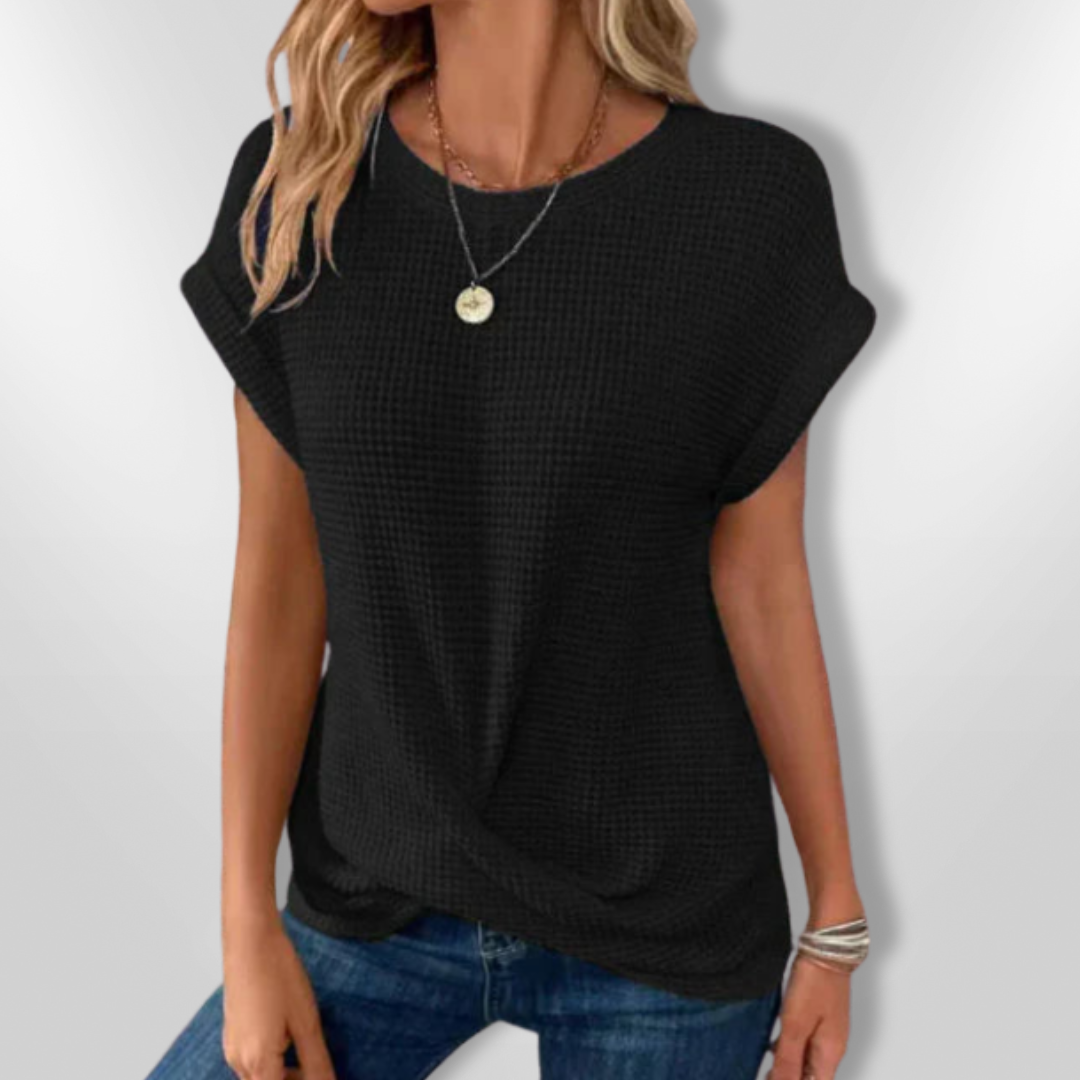 Dame Bluse Løs Passform Myk Mesh 2