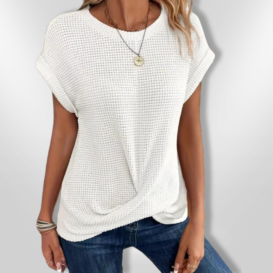 Dame Bluse Løs Passform Myk Mesh 3