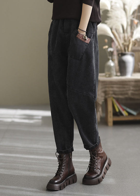 Dame Bukser med Elastisk Midje og Lommer 1