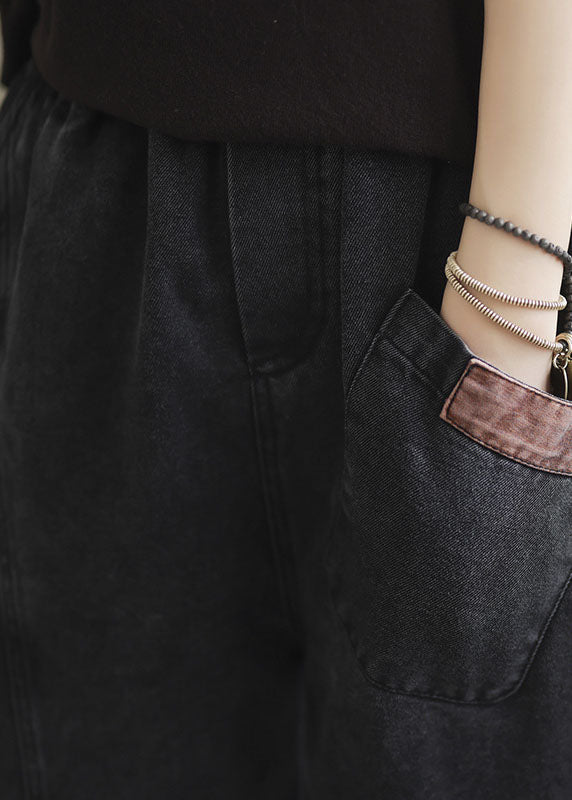 Dame Bukser med Elastisk Midje og Lommer 4