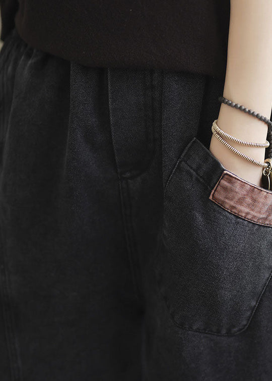 Dame Bukser med Elastisk Midje og Lommer 4