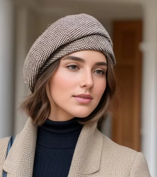 Dame Caps Parisisk Stil Allsidig Tilbehør 3
