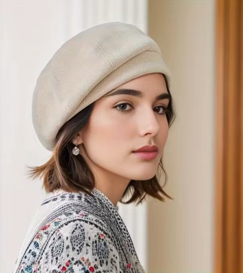 Dame Caps Parisisk Stil Allsidig Tilbehør 4