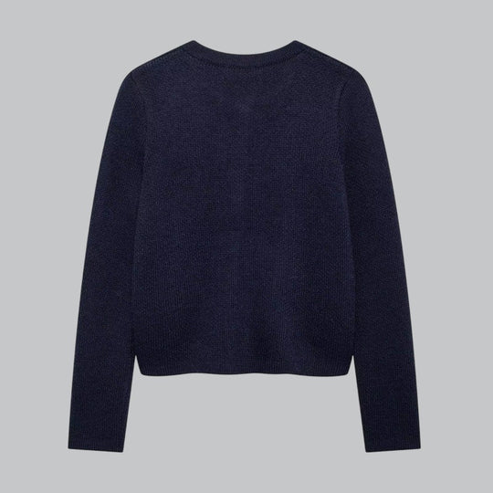 Dame Cardigan med Gullknapper 6