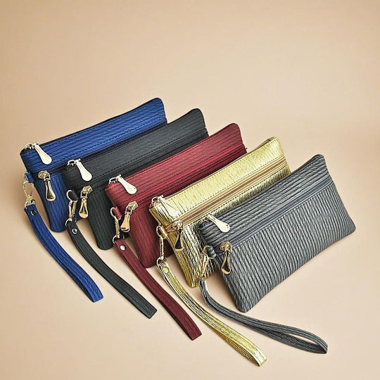Dame Clutch med Håndleddsrem og Glanset Stil 2