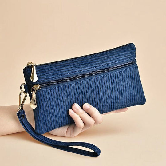 Dame Clutch med Håndleddsrem og Glanset Stil 7
