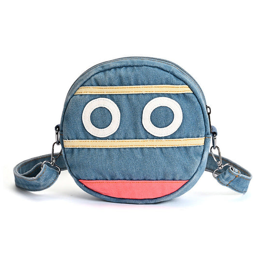 Dame Crossbody-veske med Lekent Tegneserieansikt 2