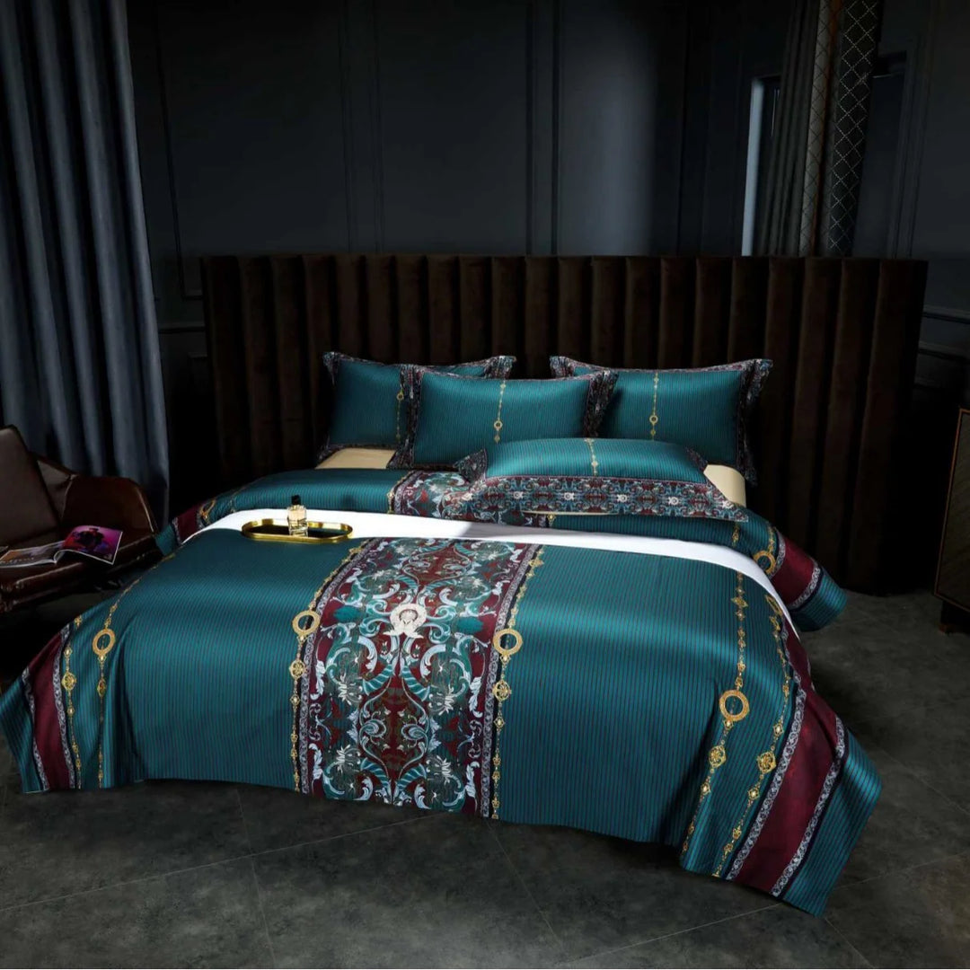 Dame Dynetrekksett Paisley Jacquard Design 6