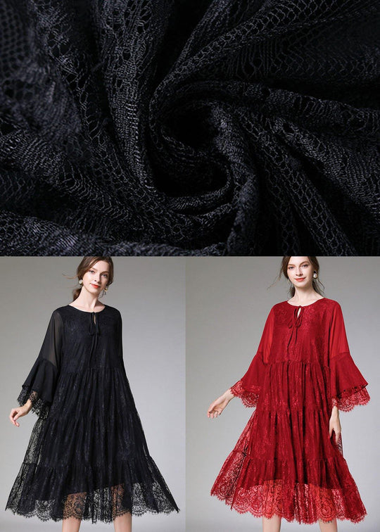 Dame Flared Sleeve Kjole 4