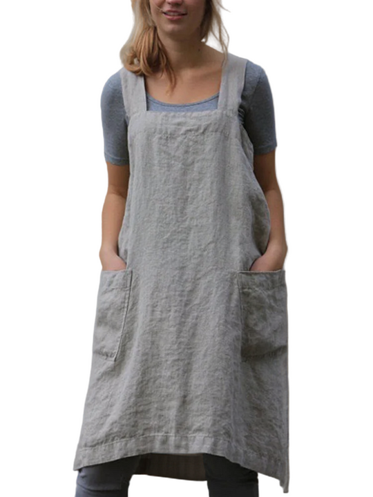 Dame Forkleskjole Lett med Lommer 0