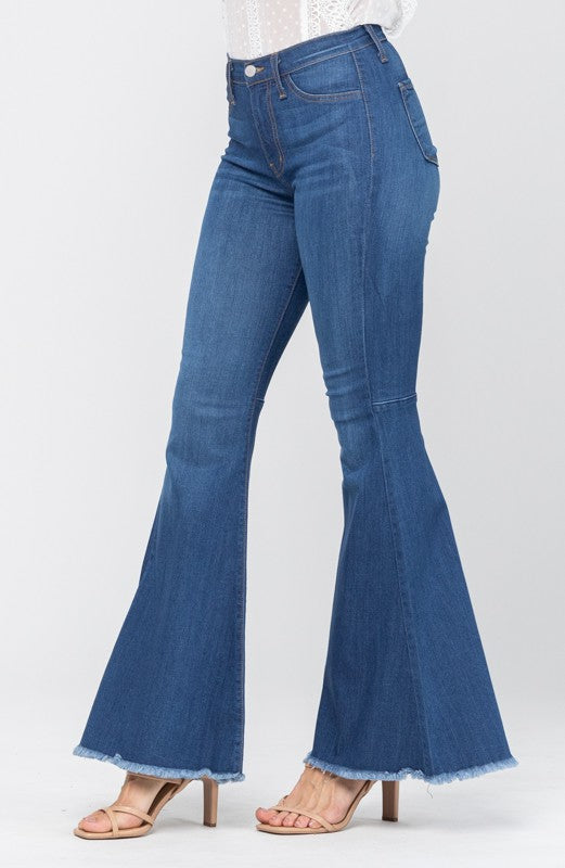 Dame Høy Midje Super Flare Jeans 4