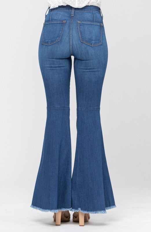Dame Høy Midje Super Flare Jeans 5