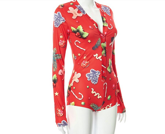 Dame Julekjole Tett Snitt Trendy Design 2