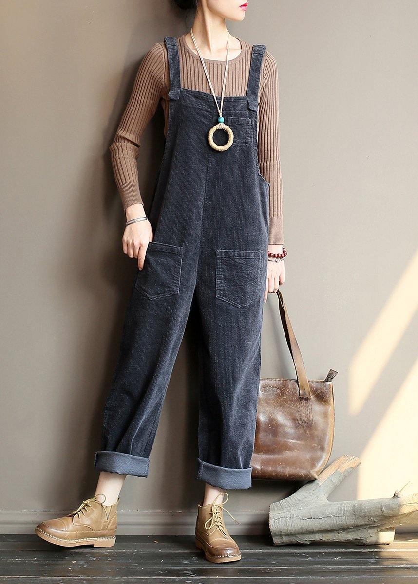 Dame Jumpsuit College-Inspirert Med Lommer 1