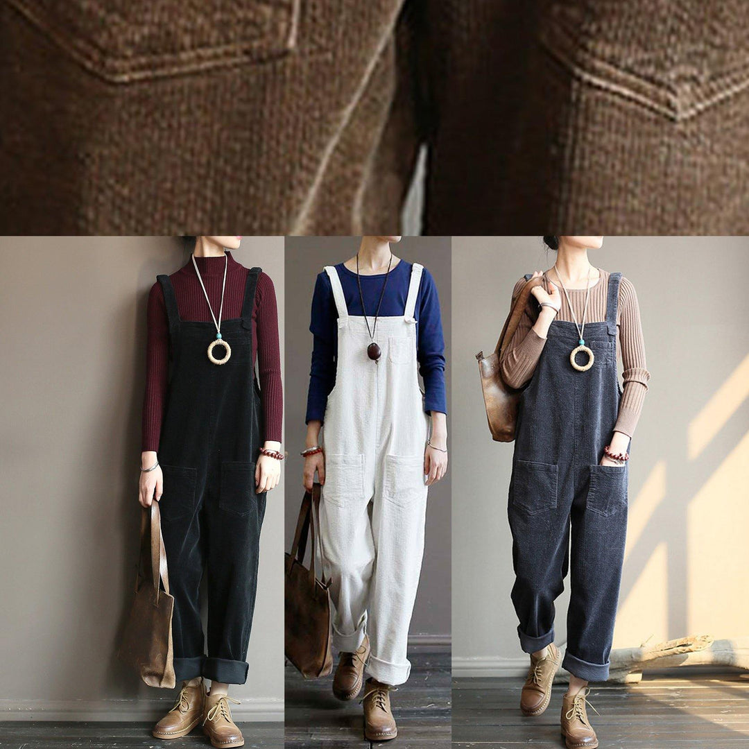 Dame Jumpsuit College-Inspirert Med Lommer 4