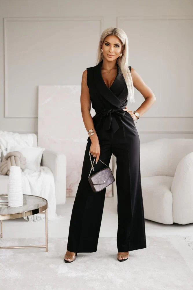Dame Jumpsuit Kortermet Lett Pustende Materiale 1