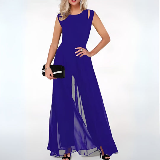 Dame Jumpsuit Løs Passform i Lin 2