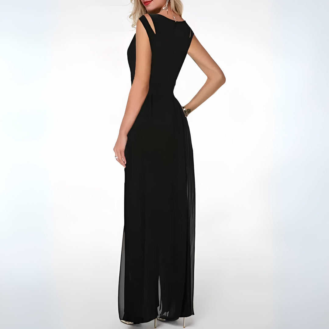 Dame Jumpsuit Løs Passform i Lin 4