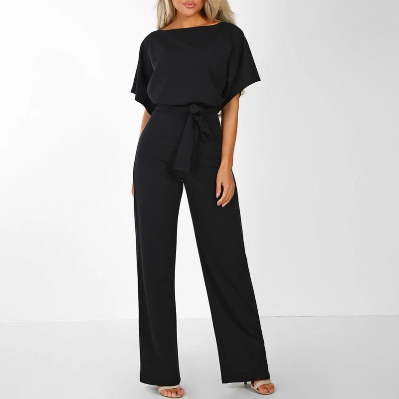 Dame Jumpsuit Med Lacet Midje Polyester Moderne Silhuett 2