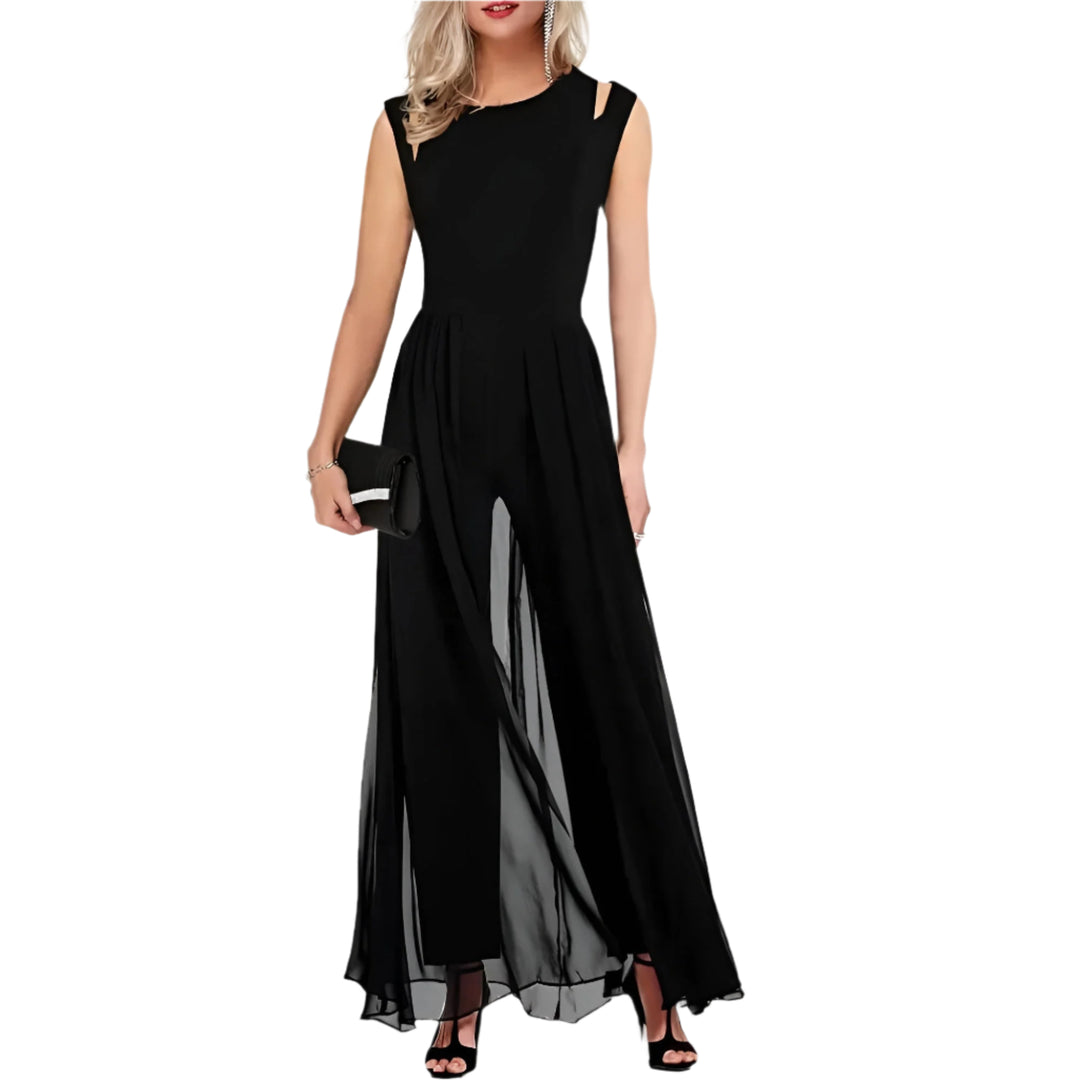 Dame Jumpsuit Trendy Lett Stoff 0