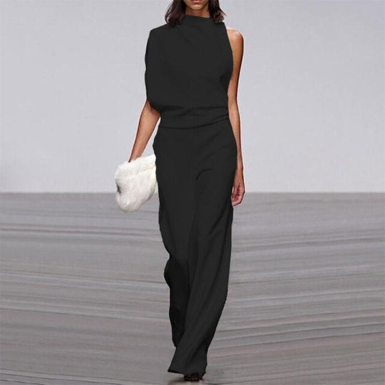 Dame Jumpsuit Uten Ermer Løs Passform Behagelig Materiale 4