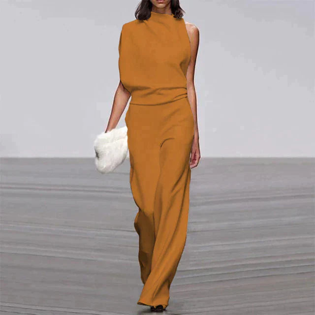 Dame Jumpsuit Uten Ermer Løs Passform Behagelig Materiale 7