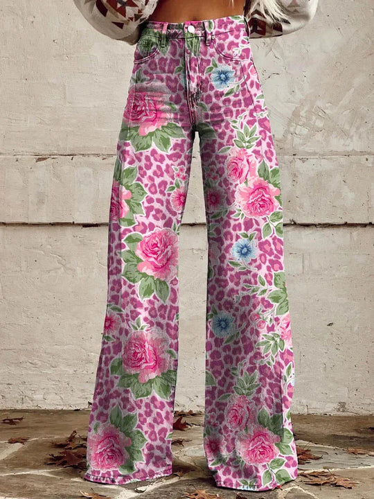 Dame Lange Denim Bukser Komfortabel Stil 10