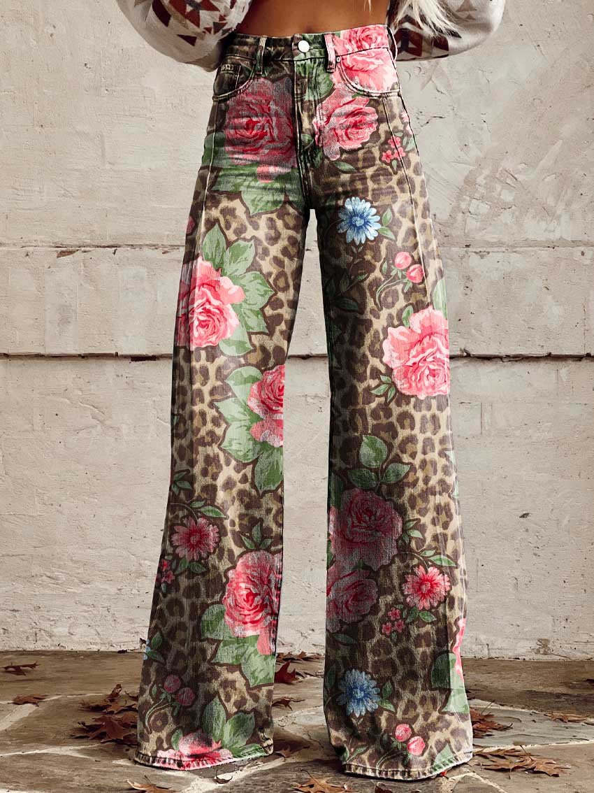 Dame Lange Denim Bukser Komfortabel Stil 2