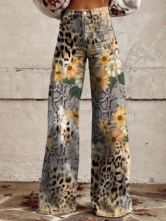 Dame Lange Denim Bukser Komfortabel Stil 8