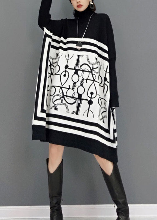 Dame Lange Kjoler med Turtle Neck Design 2