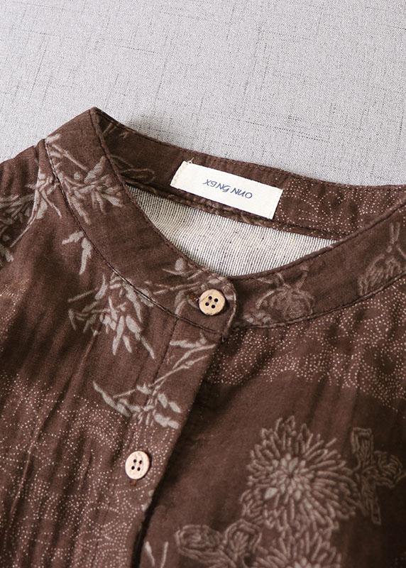 Dame Langermet Kjole med Lommer og Trykknapper 1