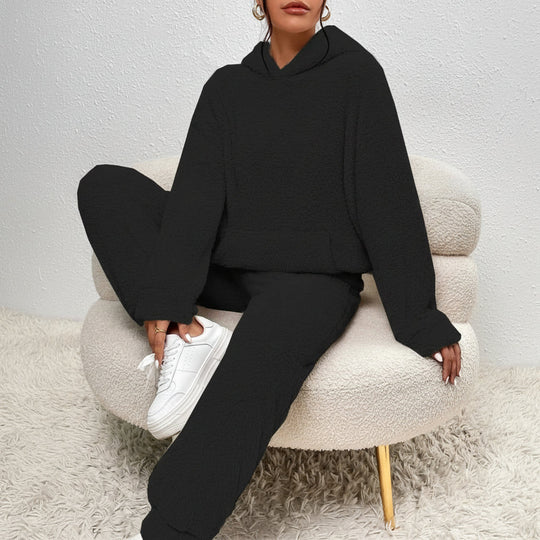 Dame Loungewear Sett med Hettegenser 6