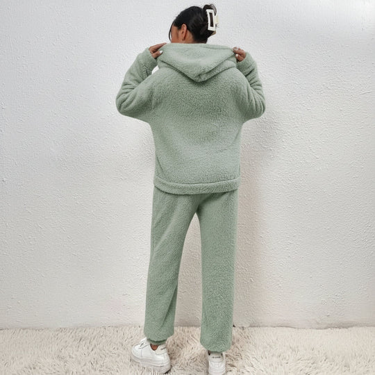 Dame Loungewear Sett med Hettegenser 7