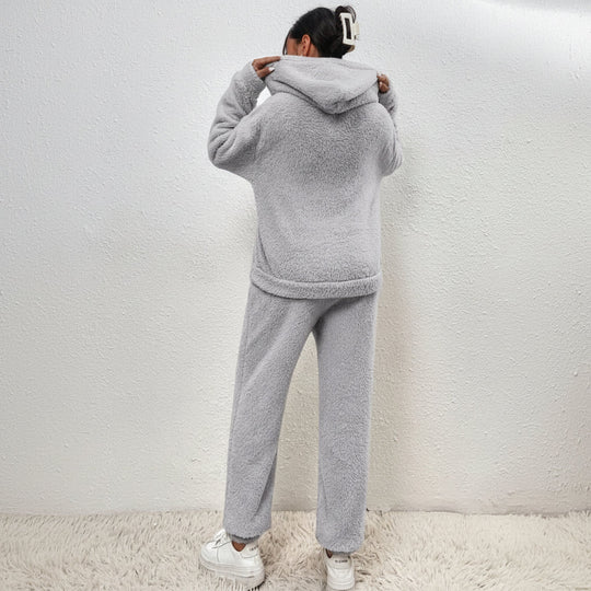 Dame Loungewear Sett med Hettegenser 8