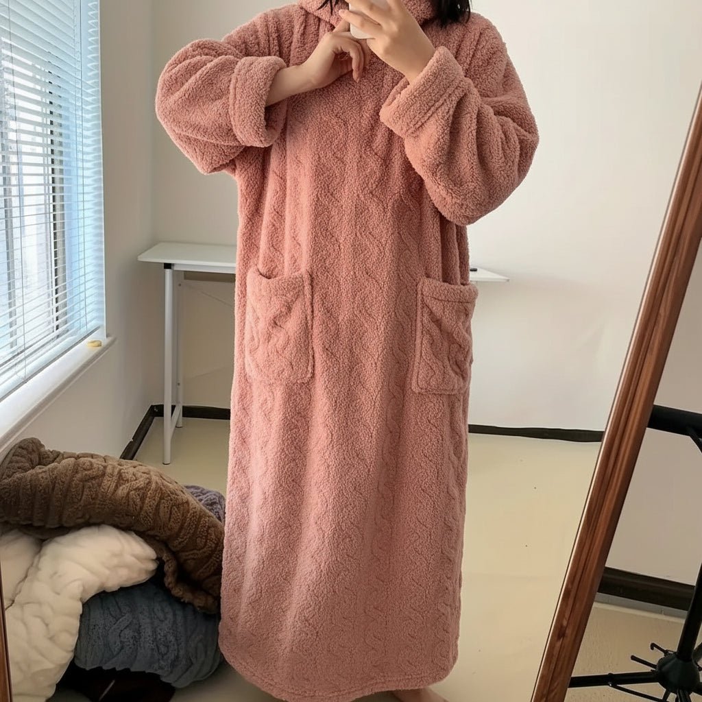 Dame Nattkjole Klassisk Flanell 2