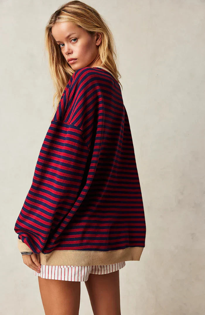 Dame Oversized Genser Moderne Stil 3