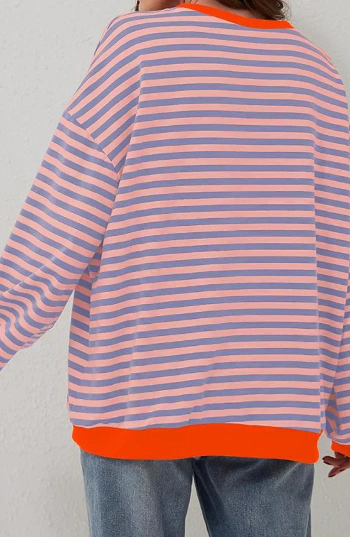 Dame Oversized Genser Moderne Stil 5