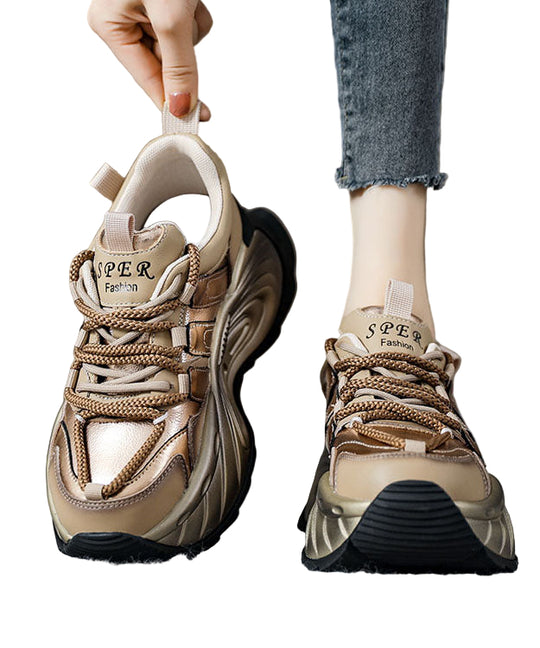 Dame Plattform Sko med Kryssstropp 3