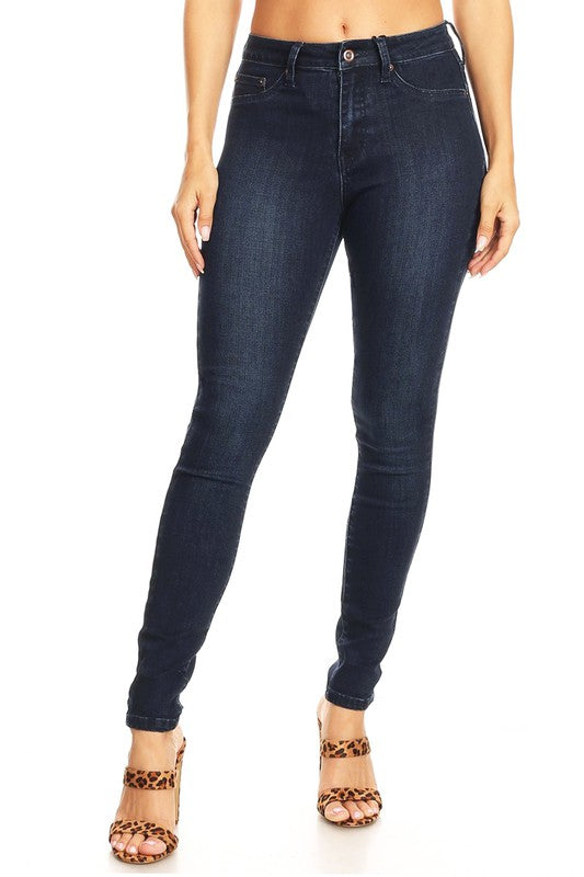 Dame Skinny Jeans Høy Midje Denim 1