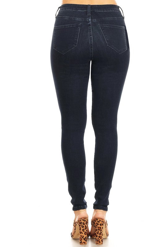 Dame Skinny Jeans Høy Midje Denim 3