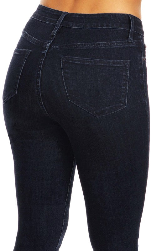 Dame Skinny Jeans Høy Midje Denim 4