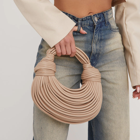Dame Skulderveske Med Unik Knutedetalj Trendy Design 10