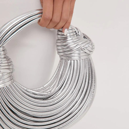 Dame Skulderveske Med Unik Knutedetalj Trendy Design 8