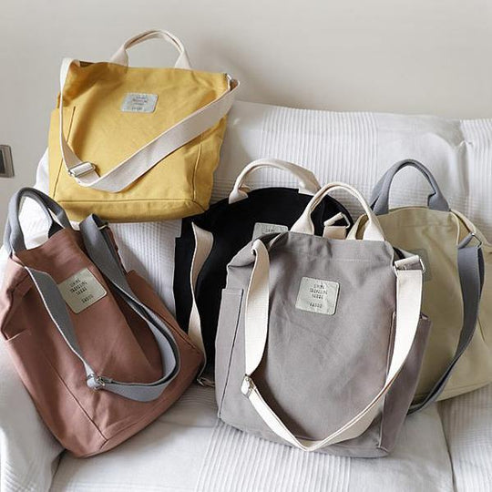 Dame Skulderveske Patchwork Romslig Design 4