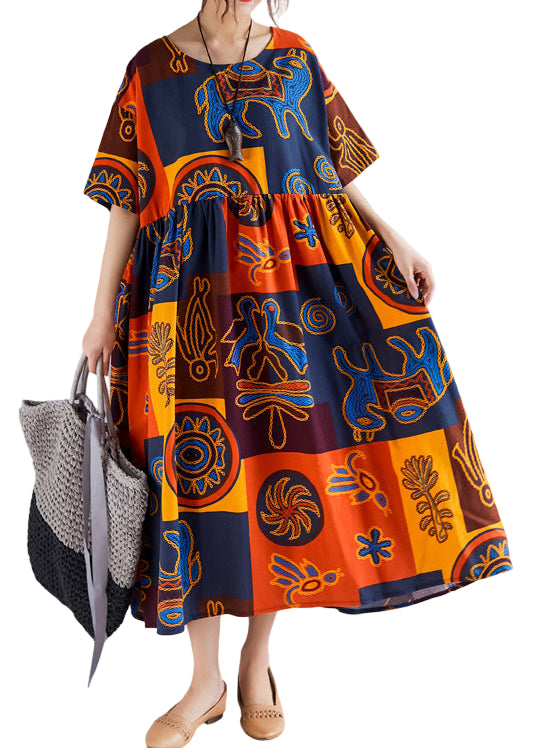 Dame Sommerkjole med Blomsterdesign - Flatterende Snitt og Allsidig Stil 0